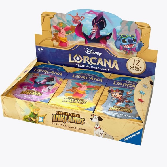 Disney Lorcana Yellow and Purple Trading Cards